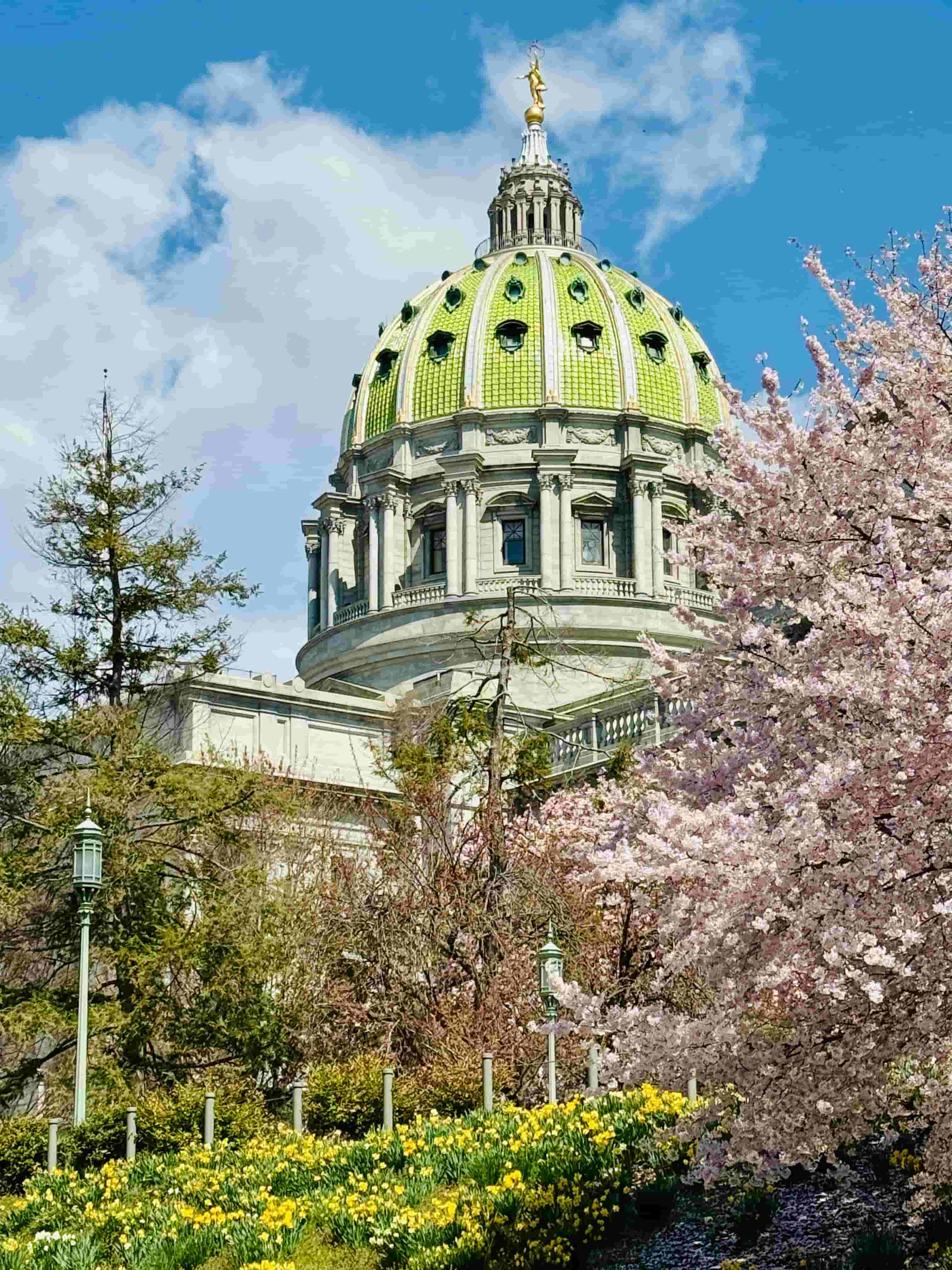 Harrisburg, Pennsylvania skyline, home to ADT-powered security by NetSecure360