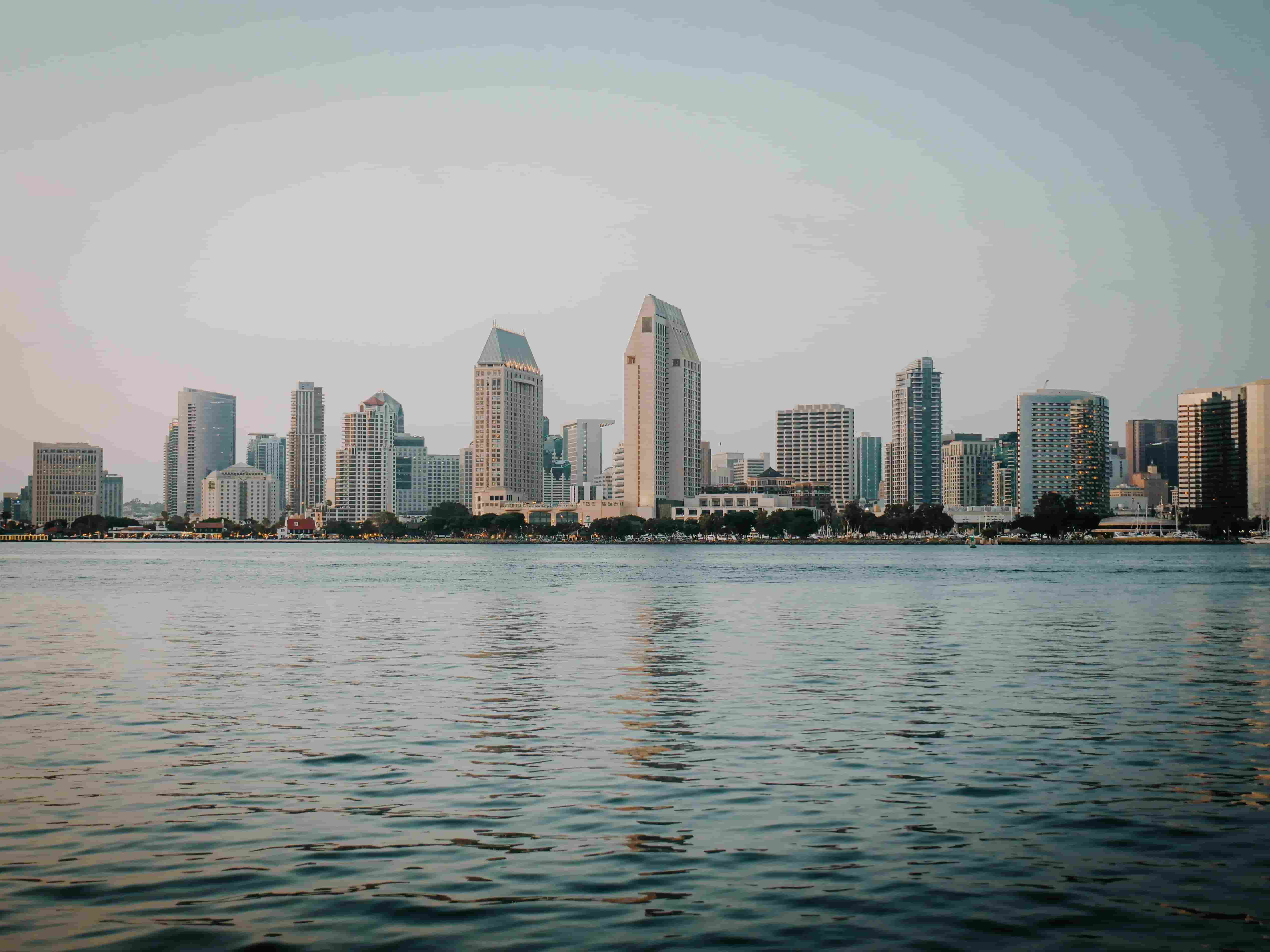 San Diego, California coastal skyline, home to ADT-powered security by NetSecure360